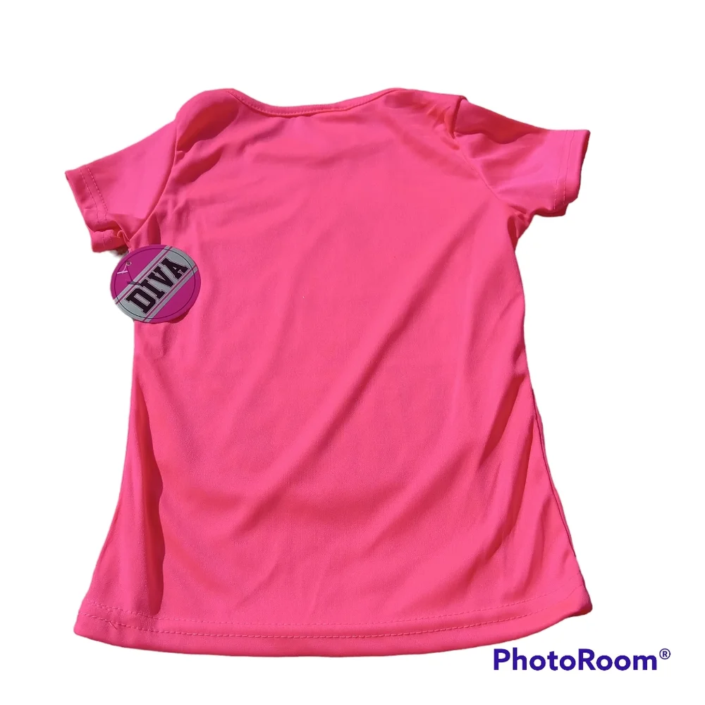 DIVA Hot Pink t-shirt size 4/5. NWT - Bundle For Extra Discount